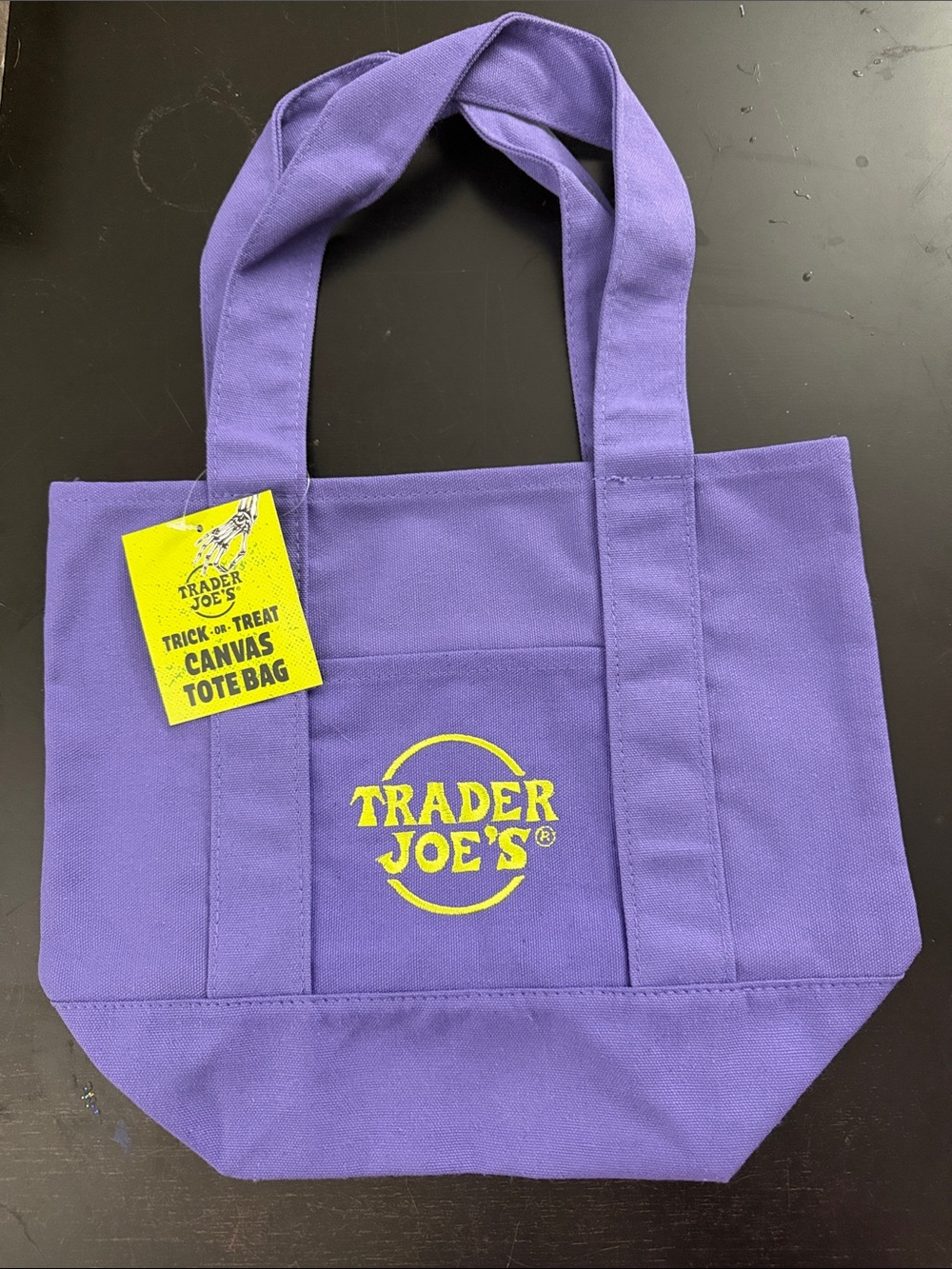 Traders Joe's mini Canvas Tote Bag (halloween theme)